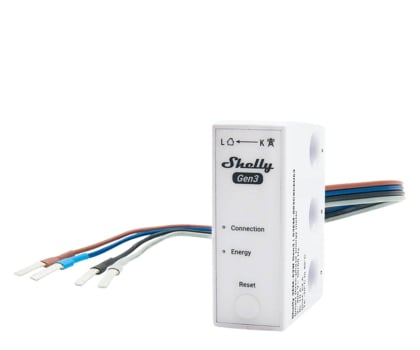 Inteligentny sterownik Shelly Miernik energii 1/3-kanałowy WiFi 3EM-63W Gen3 (model przewo